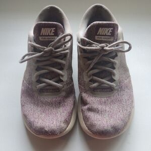 Nike Purple and Gray Athletic Shoes with Knit Upper